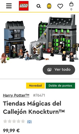 LEGO Harry Potter 76471 Tiendas Mágicas sin abrir