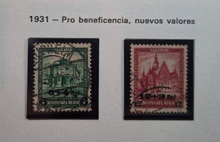 Sellos Alemania 1931 Yvert 439-40