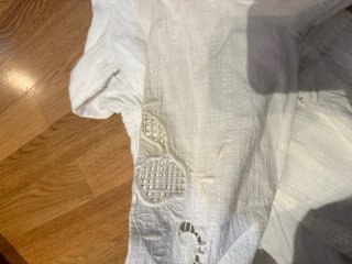 Vestido Zara Blanco Talla S Crochet Verano