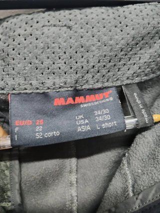 Mammut Pantalones Softshell Térmicos Hombre L