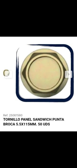 Tornillos Panel Sándwich 5,5x115 mm 1.000 unidades