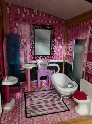 Casa delle bambole Barbie XXL in legno
