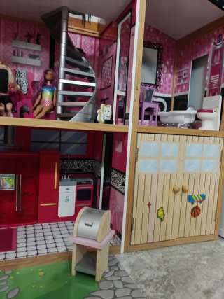 Casa delle bambole Barbie XXL in legno