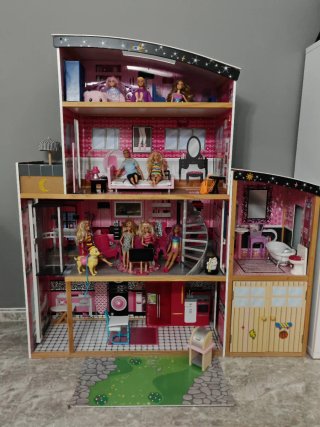 Casa delle bambole Barbie XXL in legno