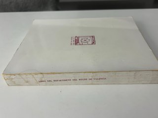 Llibre del repartiment del Regne de Valencia