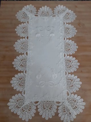 Naperon Renda Bordado Branco