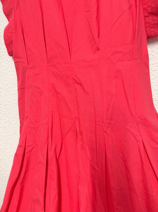 Vestido largo popelina rojo