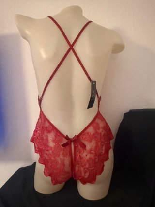Lencería Sexy Encaje Rojo Talla M