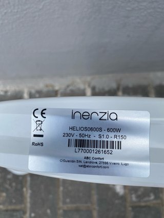 Emisor Térmico Seco Inerzia 600W