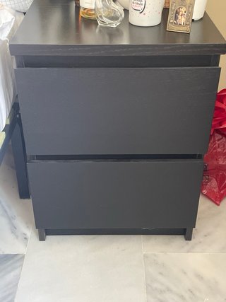 2 Comodini Ikea Neri modello MALM