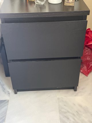 2 Comodini Ikea Neri modello MALM