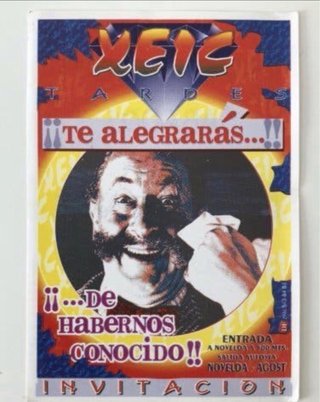 Flyer clásico disco Xeic Novelda