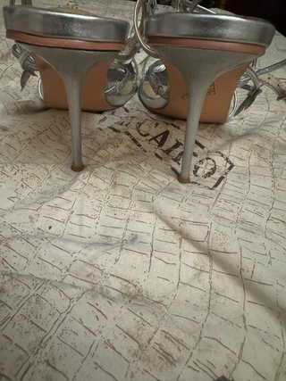 Sandalias Epica Plata Talla 38 Mariposas