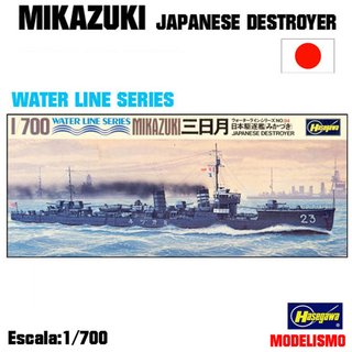 Maqueta Destructor Japonés Mikazuki 1/700