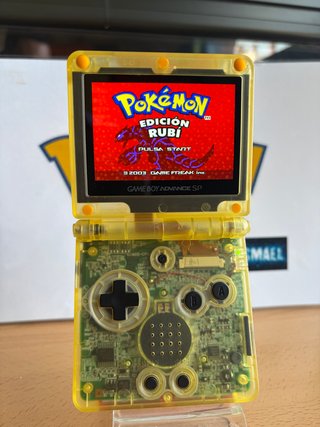 Game Boy Advance SP edición pokemon Pikachu IPS5