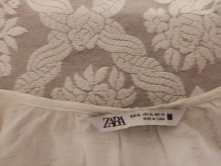 Vestido Zara Blanco Talla XL