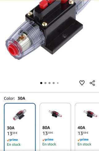 Portafusibles Interruptor 30A