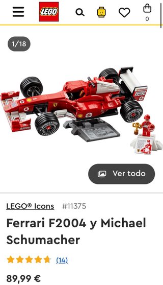 LEGO Ferrari F2004 Michael Schumacher 11375