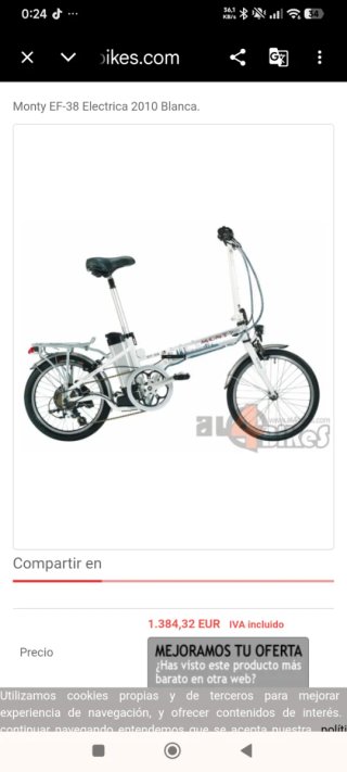 Bicicleta Eléctrica Monty
