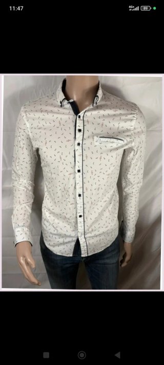 Camisa estampada hombre