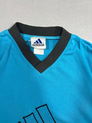 Camiseta Adidas Azul y Negra Talla l