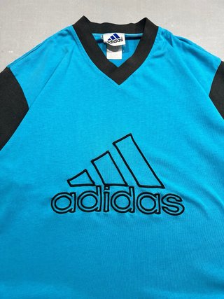 Camiseta Adidas Azul y Negra Talla l