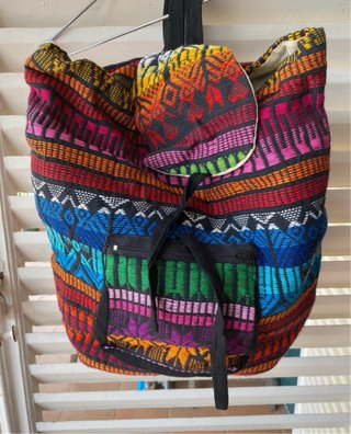 Mochila estilo étnico multicolor