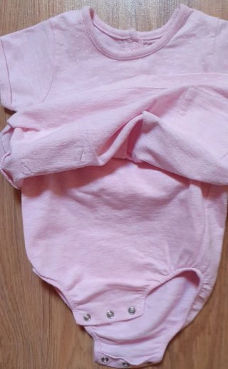 Vestido rosa bebé lunares 6/9 meses