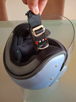 Casco Moto BKS Talla L Azul