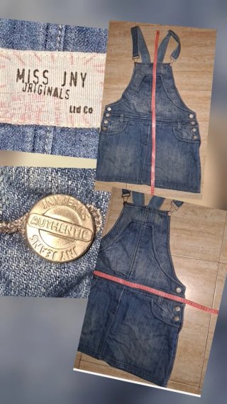 T40, Miss JNY Originals, falda peto tejana
