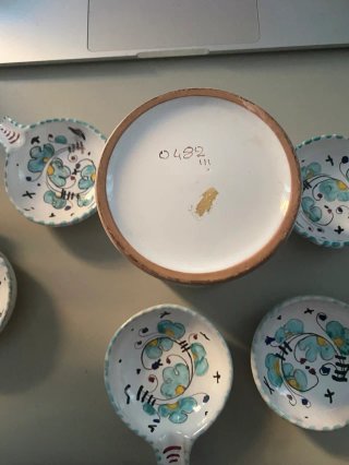 Set de Aperitivo cerámica italiana (5 piezas)