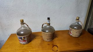3 Botellas Antiguas Decoración