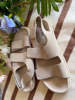 Sandalias ZARA Beige Verano Hombre