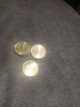 Lote 3 Monedas 10 Céntimos España 1999