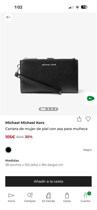 Cartera Michael Kors Negra