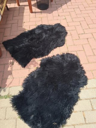 2 Tappeti di lana neri