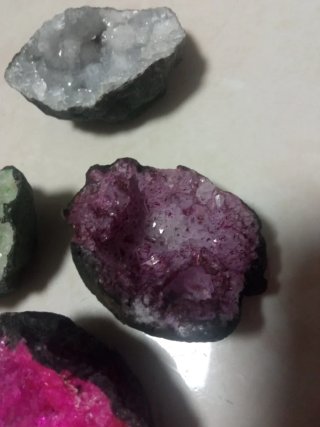 4 Geodas Naturales Colores Variados