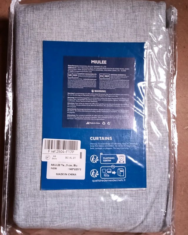 Cortinas opacas de color azul claro pack 2 nueva