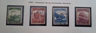 Sellos Alemania Tercer Reich Yvert 539-42 Año 1935