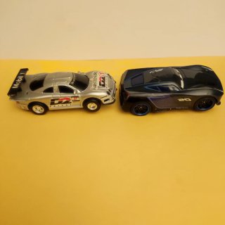 Lote 2 Coches Slot Mercedes y Rayo