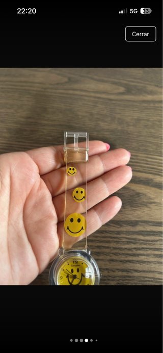 Reloj Smiley Amarillo