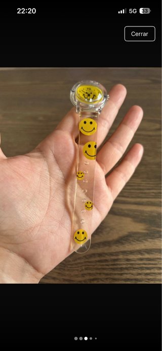 Reloj Smiley Amarillo