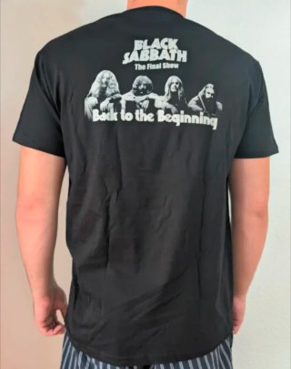 CAMISETA NEGRA - BLACK SABBATH /  BACK - XL y más