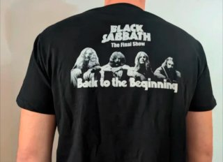 CAMISETA NEGRA - BLACK SABBATH /  BACK - XL y más