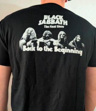 CAMISETA NEGRA - BLACK SABBATH /  BACK - XL y más