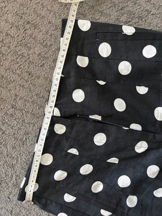 Pantalón lunares tiro alto Talla S con lino