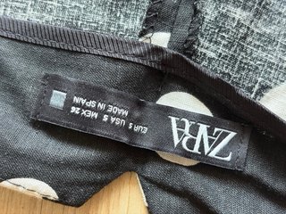 Pantalón lunares tiro alto Talla S con lino