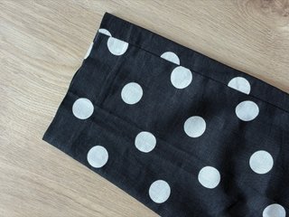 Pantalón lunares tiro alto Talla S con lino