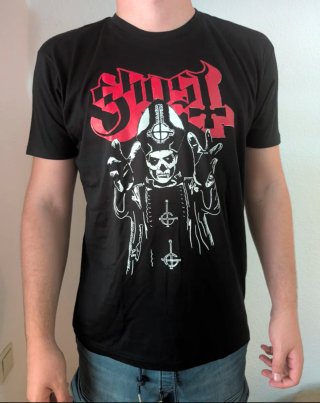 CAMISETA NEGRA - GHOST - TALLA XL y más...
