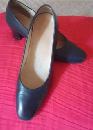Zapatos piel azul